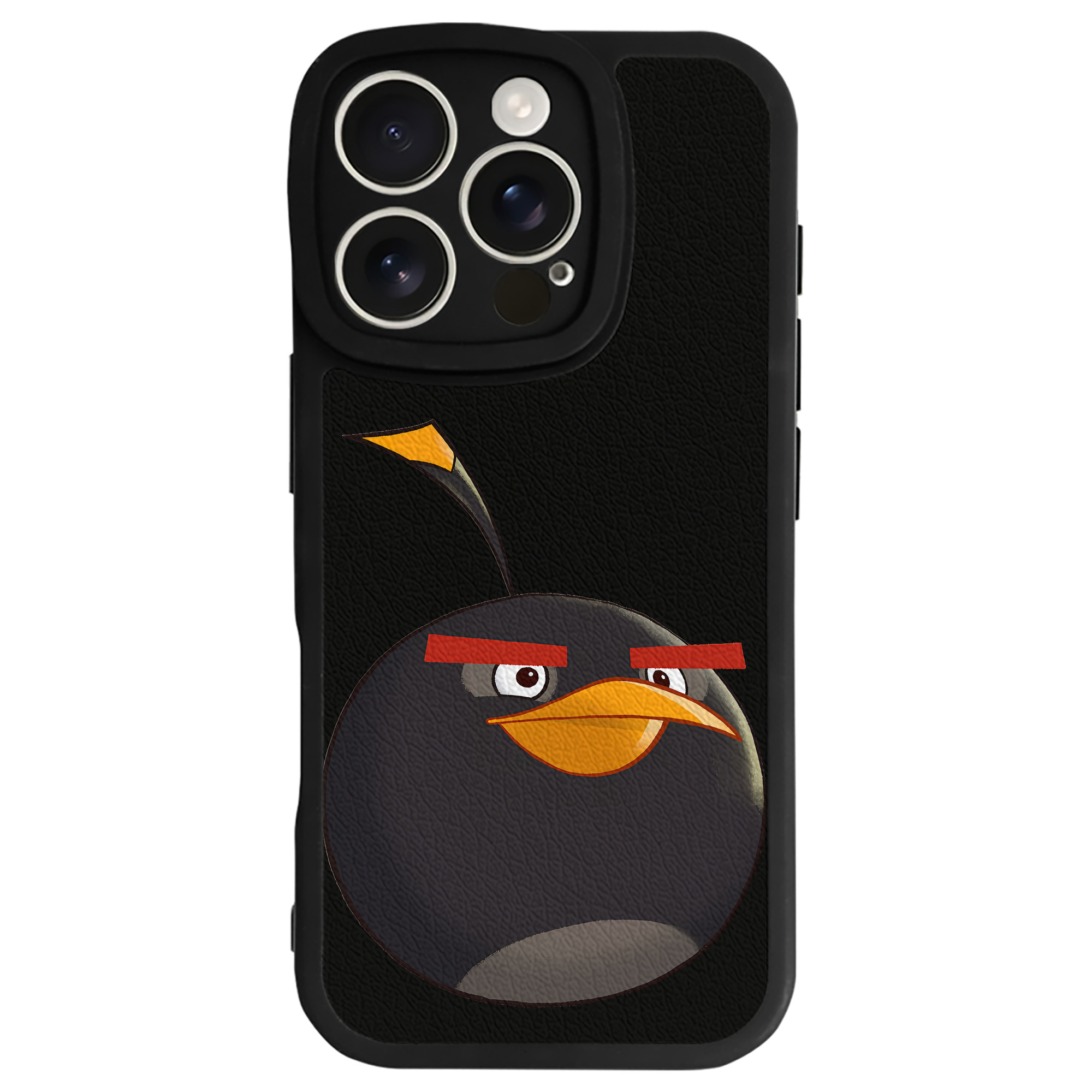 （画像用） Angry Birds アングリーバード 【iPhone 16シリーズ対応】シリコンスマホケース（レザー調） 材質：シリコン